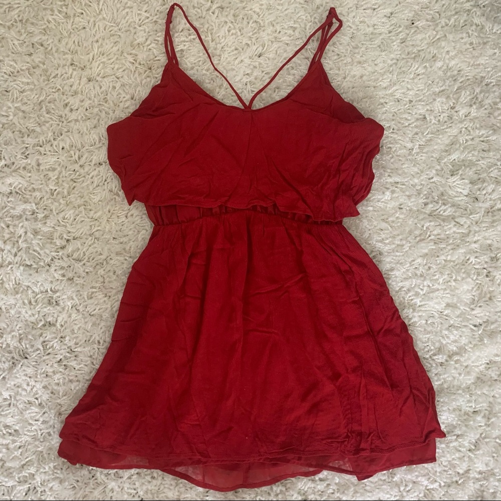 F21 Red Mini Sun Dress